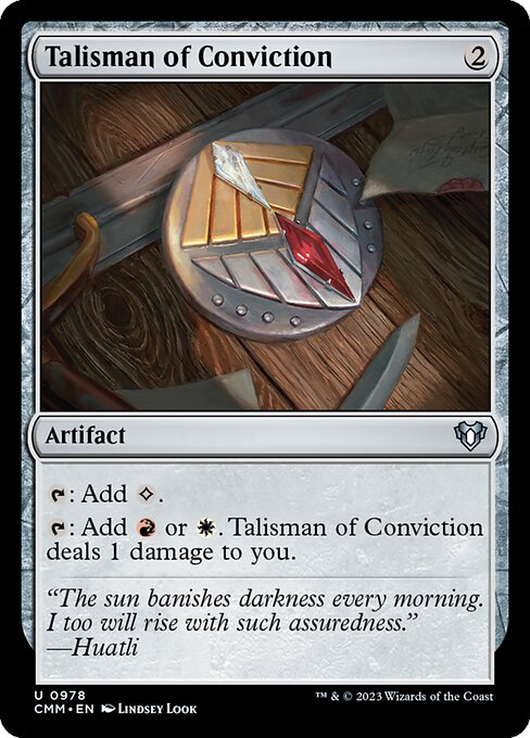 Talisman of Conviction - Commander Masters Uncommon Card