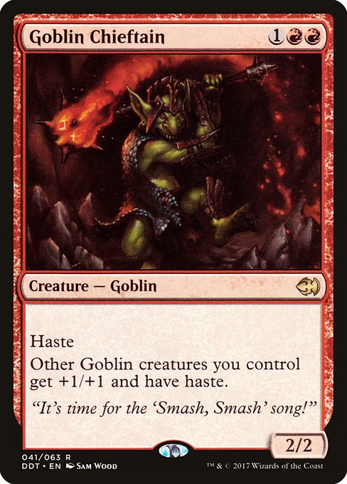 Goblin Chieftain - Duel Decks: Merfolk vs. Goblins Rare Card