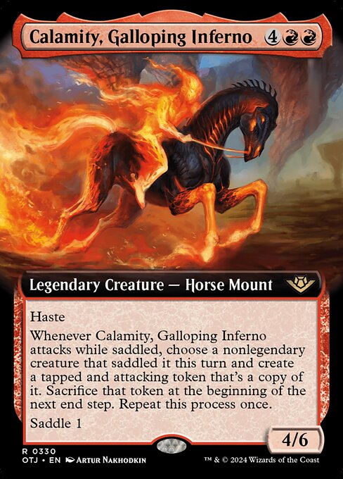Calamity, Galloping Inferno - Outlaws of Thunder Junction Rare Card