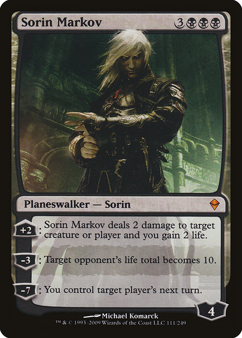 Sorin Markov - Zendikar Mythic Card