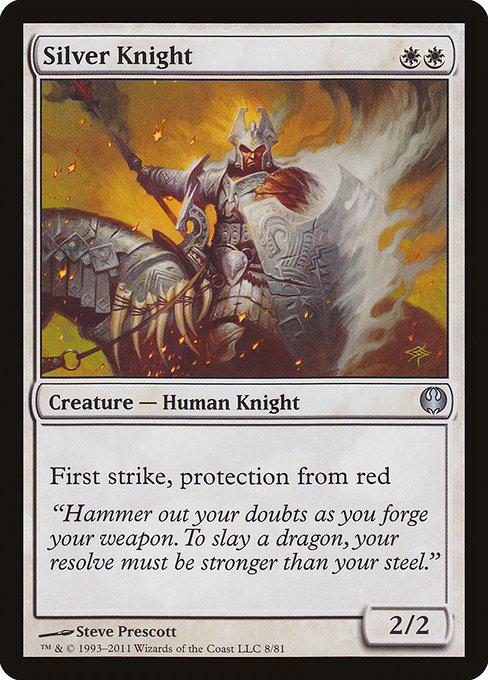 Silver Knight - Duel Decks: Knights vs. Dragons Uncommon Card
