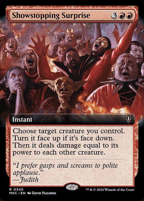 Showstopping Surprise - Murders at Karlov Manor Commander Rare Card