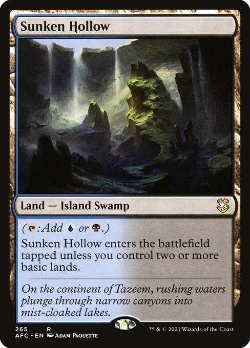 Sunken Hollow - Forgotten Realms Commander Rare Card