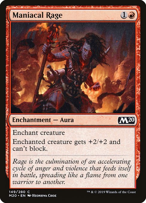 Maniacal Rage - Core Set 2020 Common Card