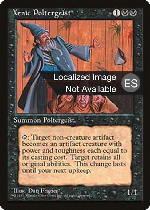 Xenic Poltergeist - Fourth Edition Foreign Black Border Rare Card