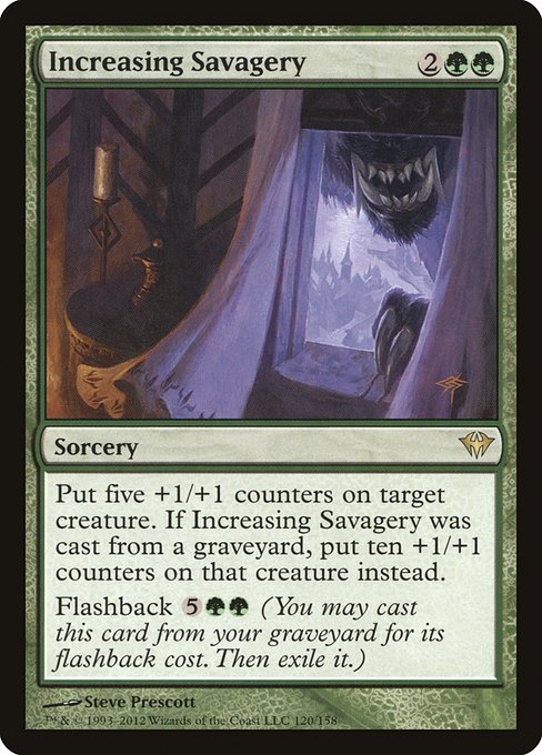 Increasing Savagery - Dark Ascension Rare Card