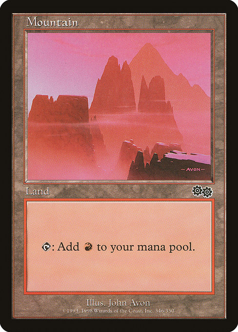 Mountain - Urza's Saga Common Card