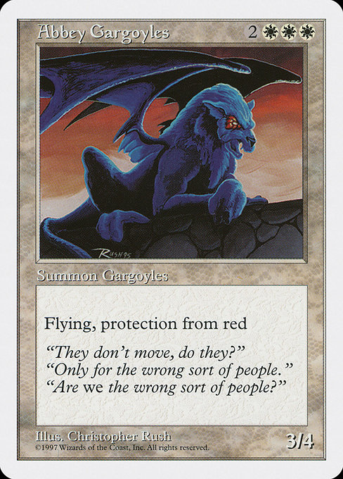 Abbey Gargoyles - Fifth Edition Uncommon Card