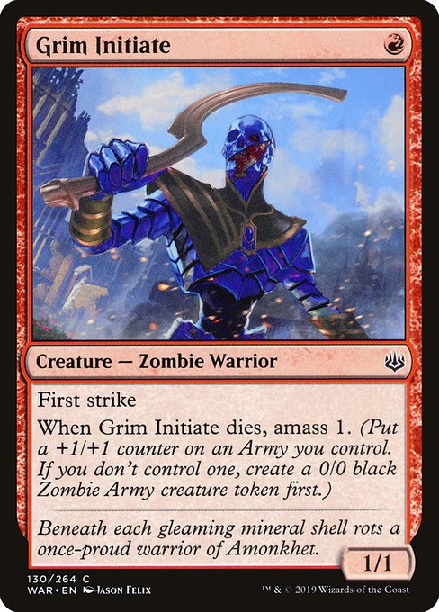 Grim Initiate - War of the Spark Common Card