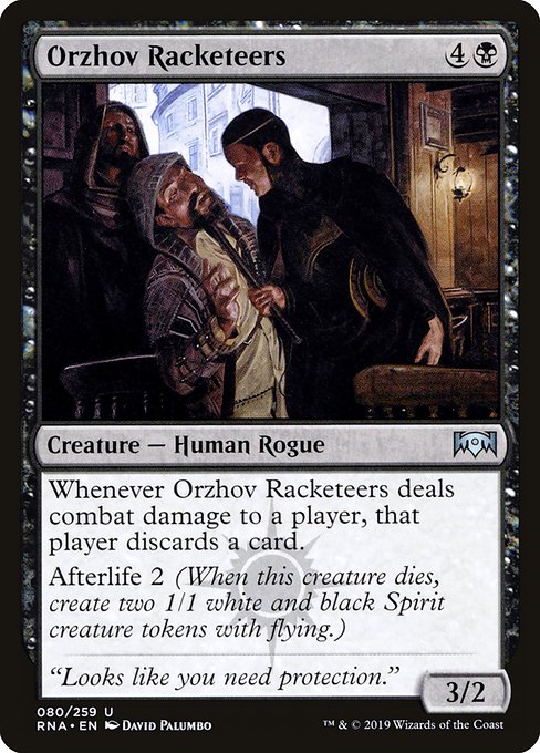 Orzhov Racketeers - Ravnica Allegiance Uncommon Card