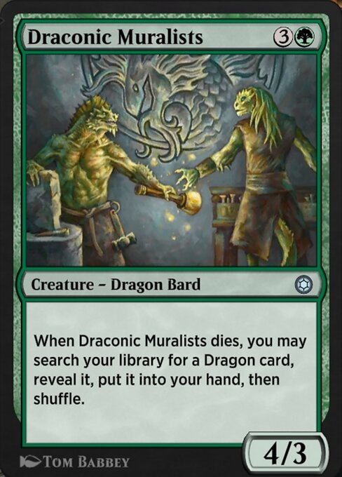 Draconic Muralists - Alchemy Horizons: Baldur's Gate Uncommon Card