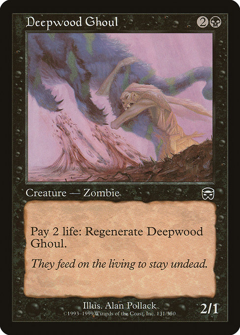 Deepwood Ghoul - Mercadian Masques Common Card