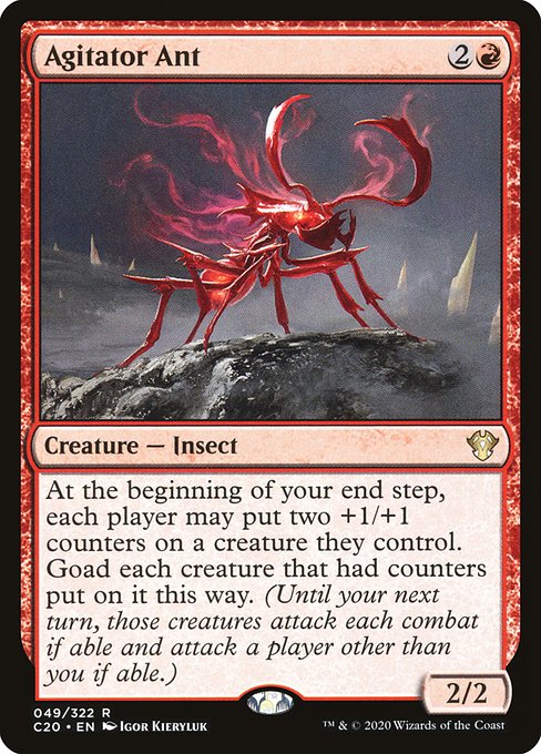 Agitator Ant - Commander 2020 Rare Card
