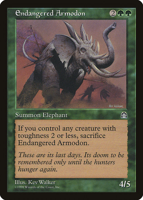 Endangered Armodon - Stronghold Common Card
