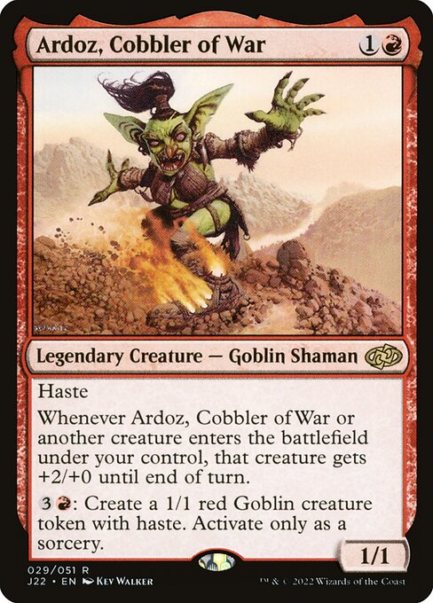 Ardoz, Cobbler of War - Jumpstart 2022 Rare Card