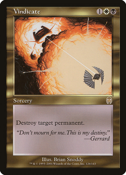 Vindicate - Apocalypse Rare Card