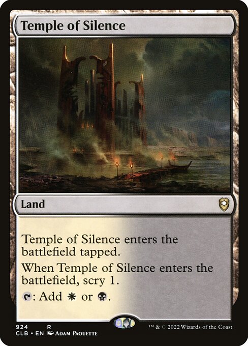 Temple of Silence - Commander Legends: Battle for Baldur's Gate Rare Card