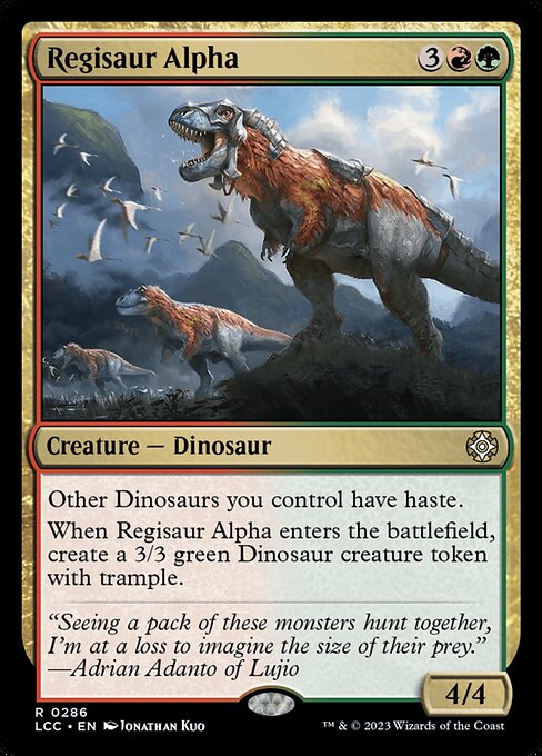 Regisaur Alpha - The Lost Caverns of Ixalan Commander Rare Card
