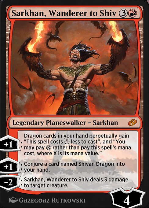 Sarkhan, Wanderer to Shiv - Jumpstart: Historic Horizons Mythic Card