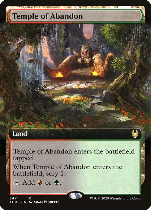 Temple of Abandon - Theros Beyond Death Rare Card
