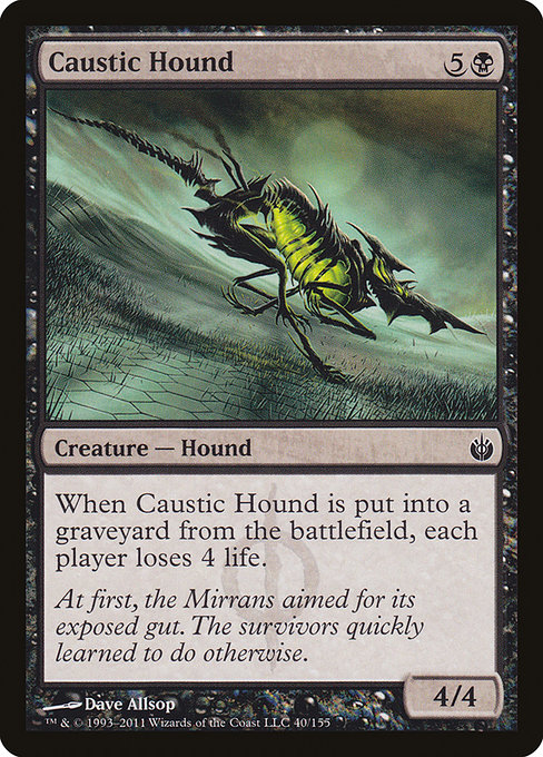 Caustic Hound - Mirrodin Besieged Common Card