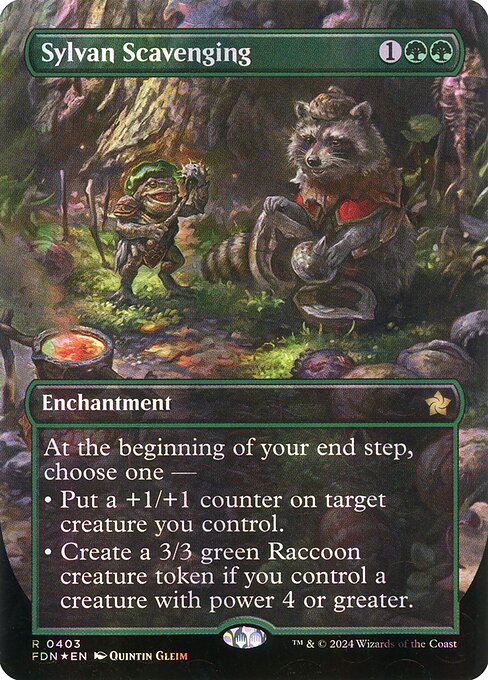 Sylvan Scavenging - Foundations Rare Card