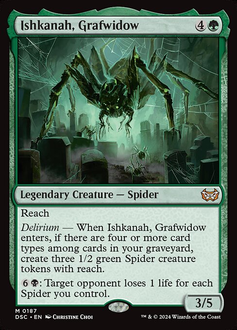 Ishkanah, Grafwidow - Duskmourn: House of Horror Commander Mythic Card