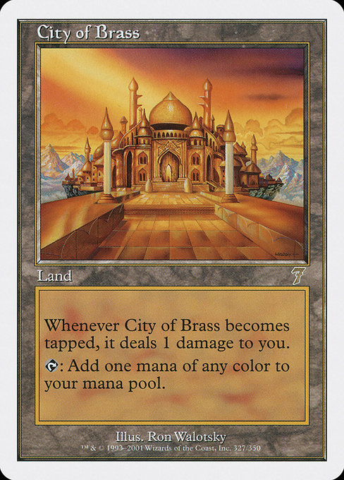 City of Brass - Seventh Edition Rare Card
