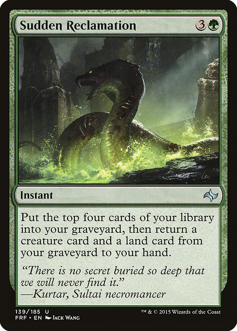 Sudden Reclamation - Fate Reforged Uncommon Card
