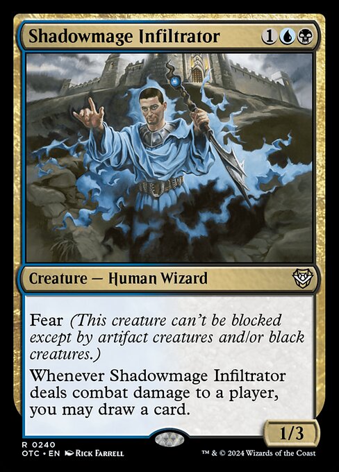 Shadowmage Infiltrator - Outlaws of Thunder Junction Commander Rare Card