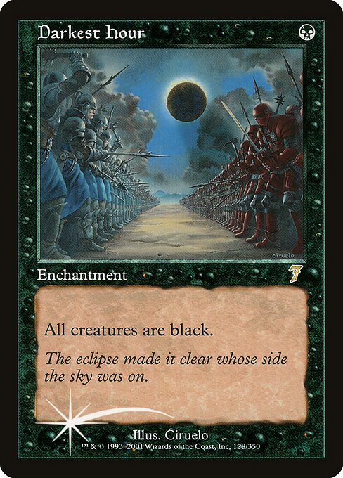 Darkest Hour - Seventh Edition Rare Card