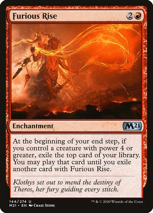 Furious Rise - Core Set 2021 Uncommon Card