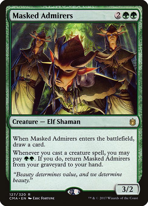 Masked Admirers - Commander Anthology Rare Card