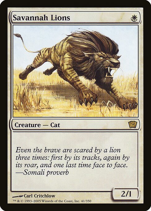 Savannah Lions - Ninth Edition Rare Card