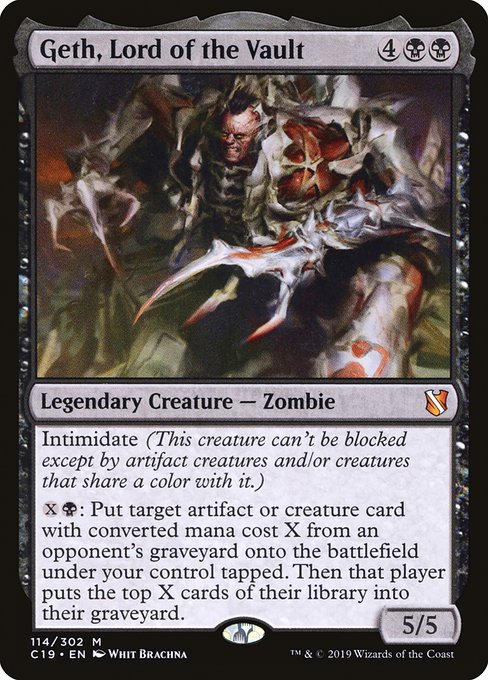 Geth, Lord of the Vault - Commander 2019 Mythic Card