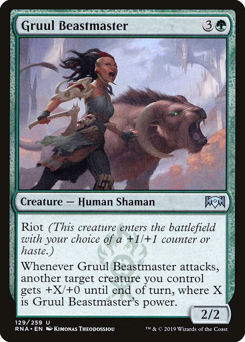 Gruul Beastmaster - Ravnica Allegiance Uncommon Card
