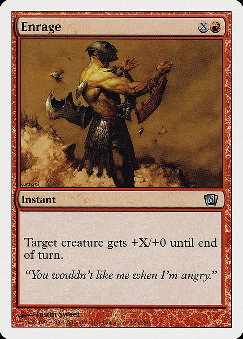 Enrage - Eighth Edition Uncommon Card