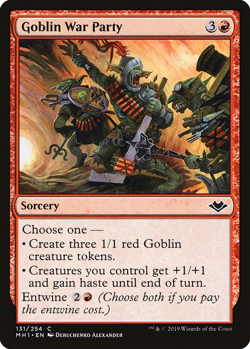Goblin War Party - Modern Horizons Common Card