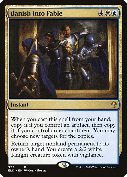 Banish into Fable - Throne of Eldraine Rare Card