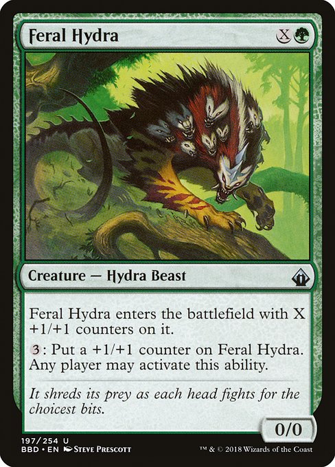 Feral Hydra - Battlebond Uncommon Card
