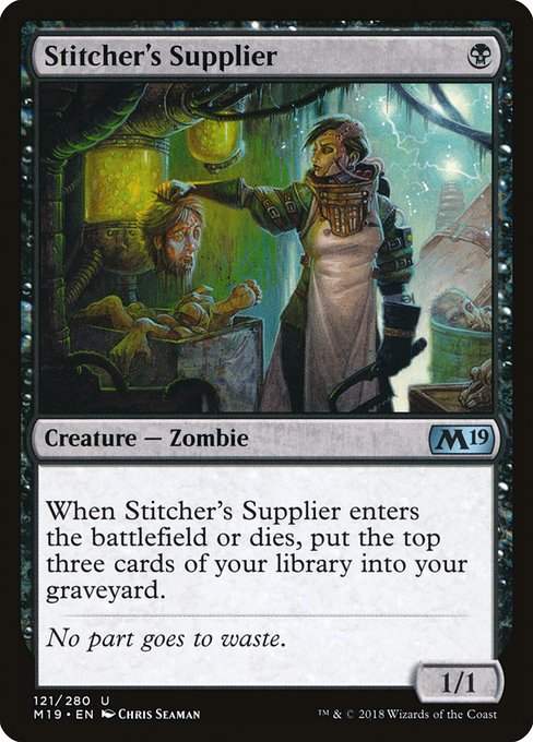 Stitcher's Supplier - Core Set 2019 Uncommon Card