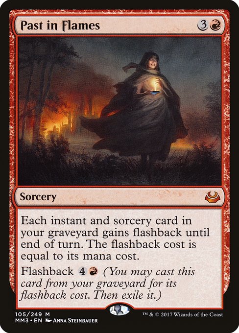 Past in Flames - Modern Masters 2017 Mythic Card