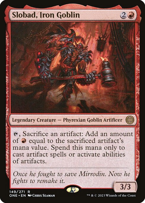 Slobad, Iron Goblin - Phyrexia: All Will Be One Rare Card