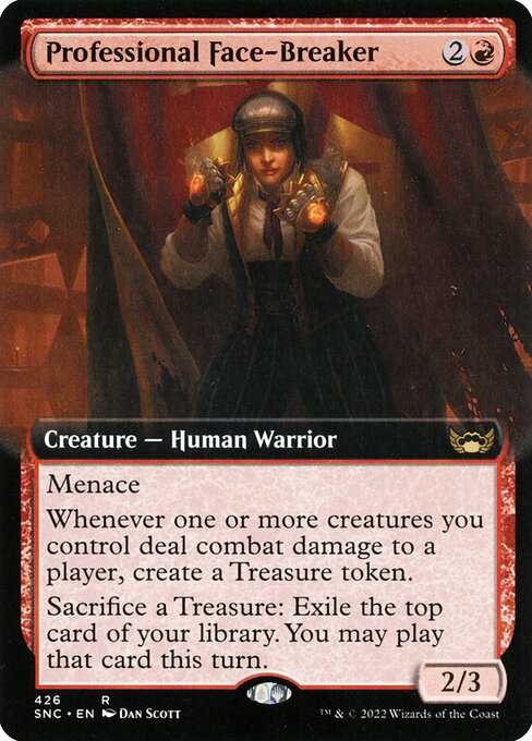 Professional Face-Breaker - Streets of New Capenna Rare Card