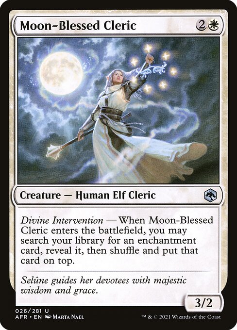 Moon-Blessed Cleric - Adventures in the Forgotten Realms Uncommon Card