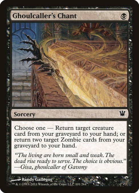 Ghoulcaller's Chant - Innistrad Common Card
