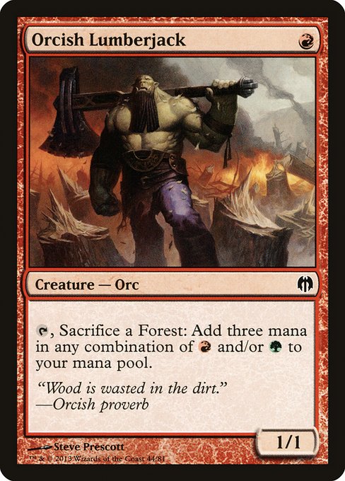Orcish Lumberjack - Duel Decks: Heroes vs. Monsters Common Card