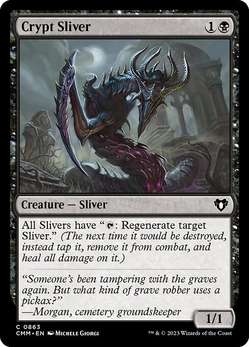 Crypt Sliver - Commander Masters Common Card