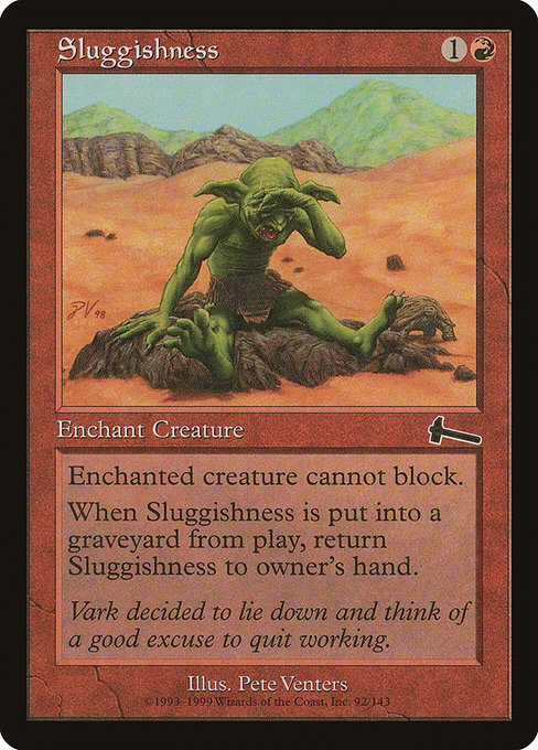 Sluggishness - Urza's Legacy Common Card