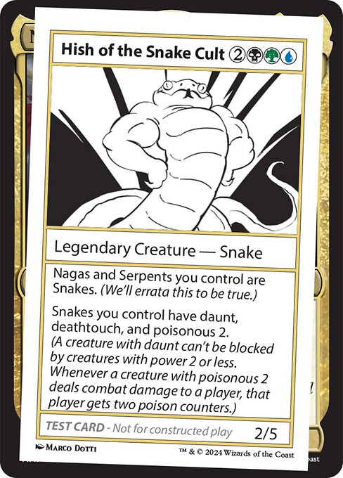Hish of the Snake Cult - Mystery Booster 2 Rare Card